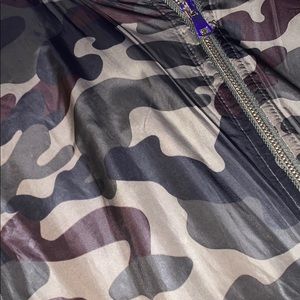 Dark green camo bomber jacket